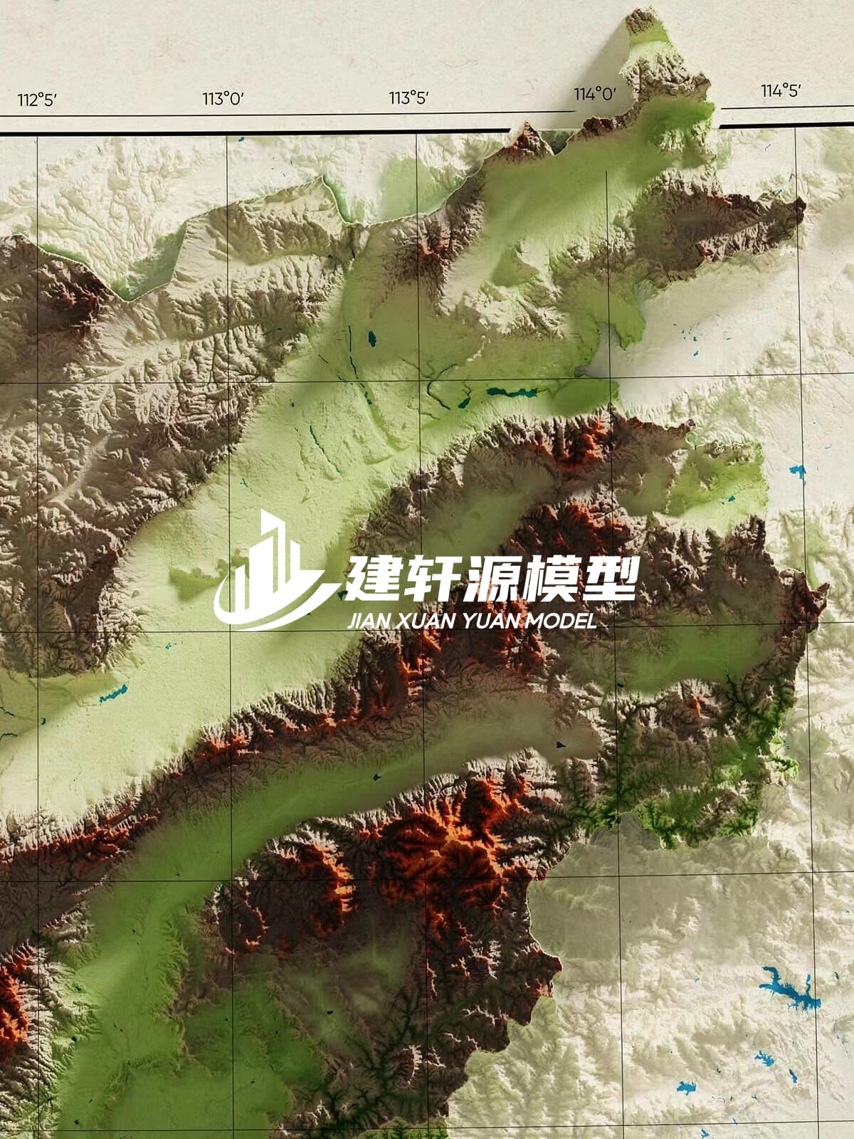 潮阳地形模型制作